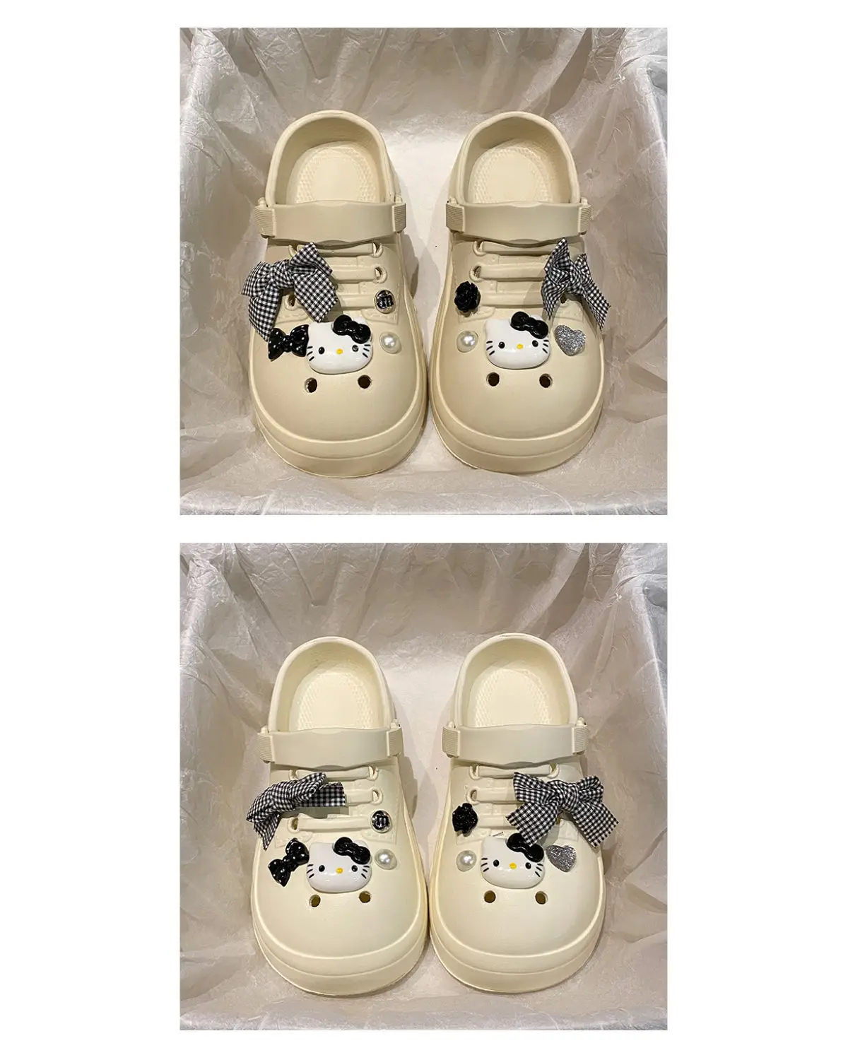Women's Black Bow Cat EVA Sandals Summer — feature 21