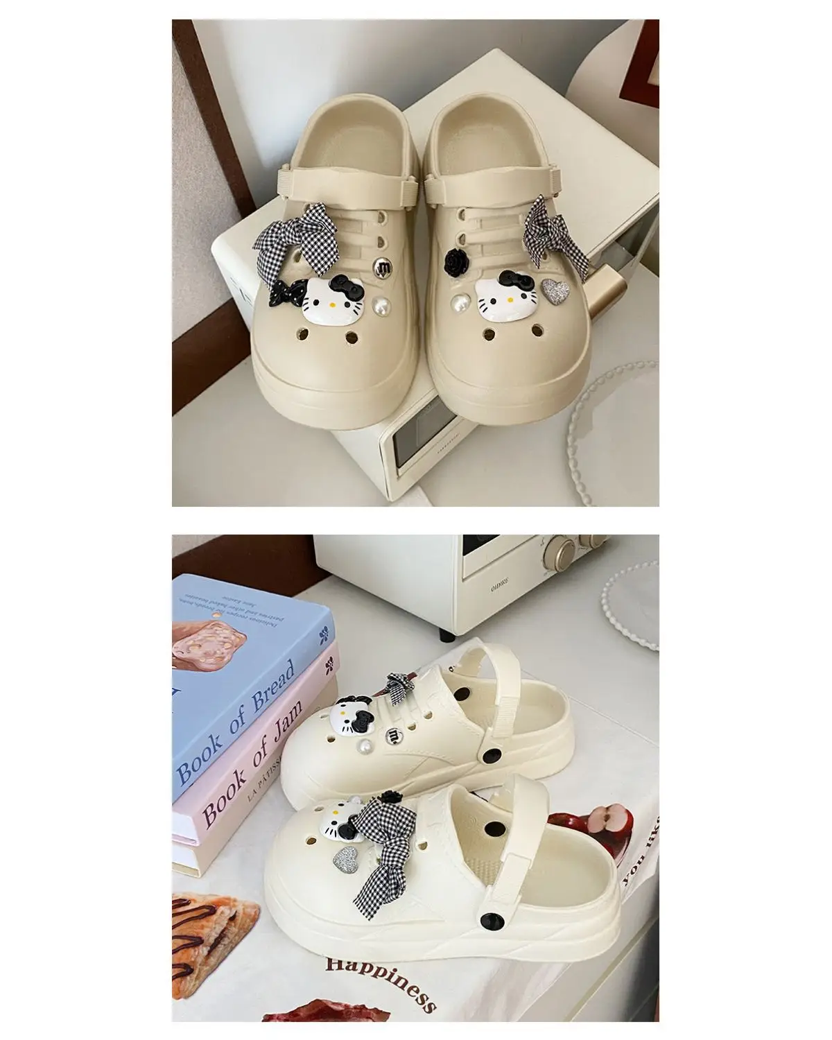Women's Black Bow Cat EVA Sandals Summer — feature 25