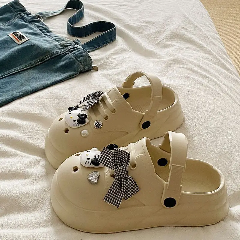 Women's Black Bow Cat EVA Sandals Summer — feature 28