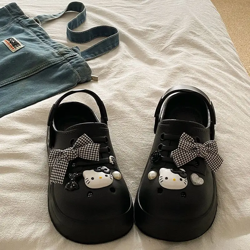 Women's Black Bow Cat EVA Sandals Summer — feature 32