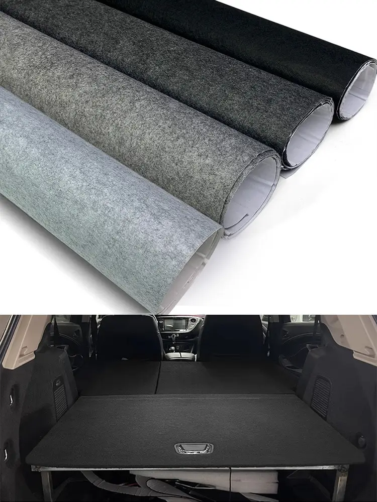 Cross-border hot selling self-adhesive flocking cloth 1mm adhesive flocking cloth black felt easy to cut easy to stick — feature 1