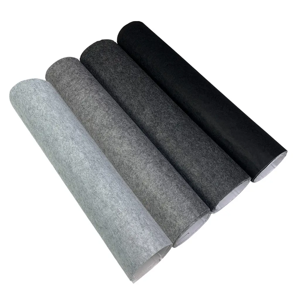 Cross-border hot selling self-adhesive flocking cloth 1mm adhesive flocking cloth black felt easy to cut easy to stick — feature 2