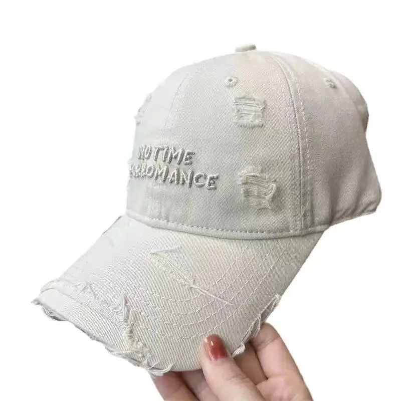 Women's Gray Cotton Baseball Cap with "New Time Odyssey" Design — feature 9
