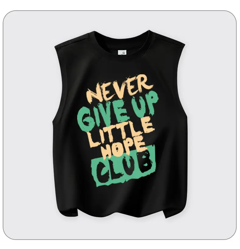 Lucky Space Pure Cotton Boys Vest Sleeveless White — feature 14