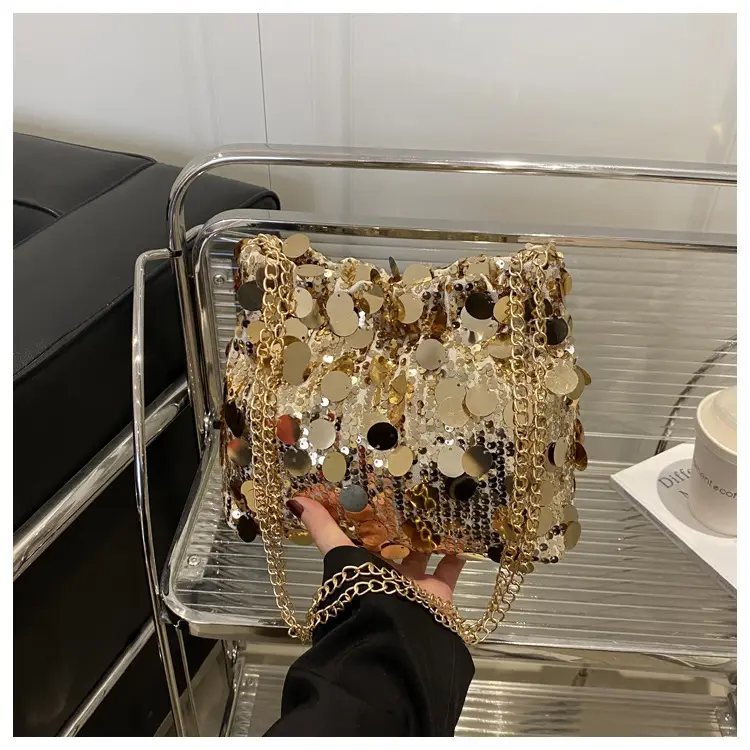 High-End Silver Sequin Crossbody Bag for Women — feature 26