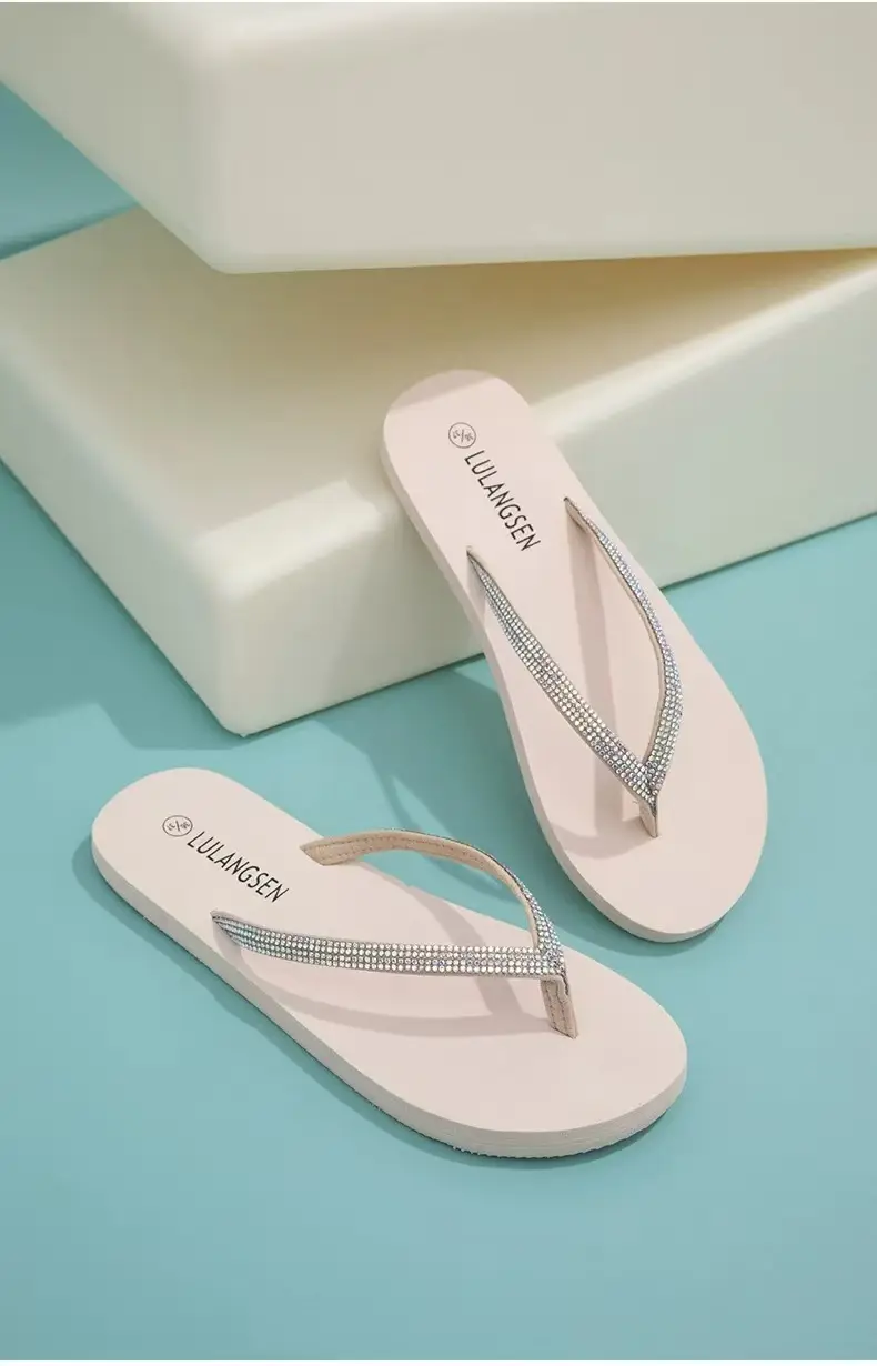 Heightened Thick-Soled Flip-Flops for Women to Wear Outside, Increased Soft-Soled Pure Color Flip-Flops, Niche Ins Sandals — feature 6