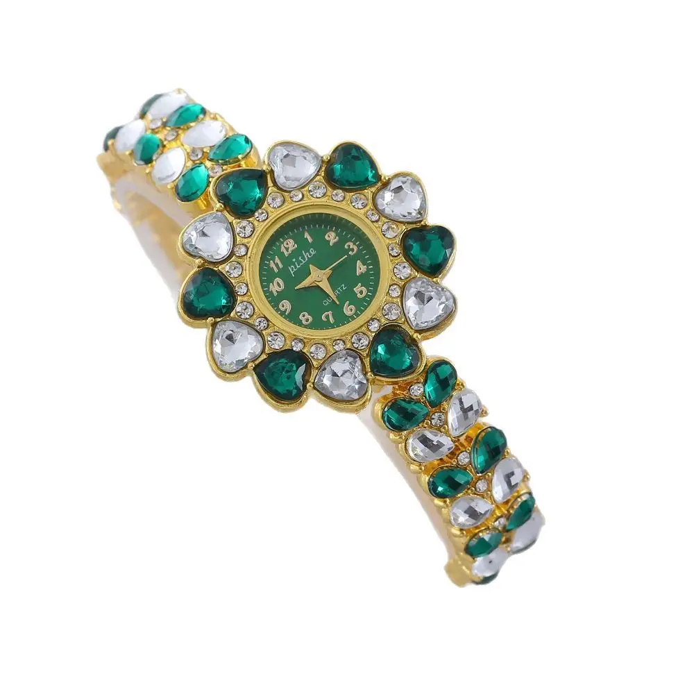 Golden Red Diamond Women's Watch with Quartz Movement - Image 10