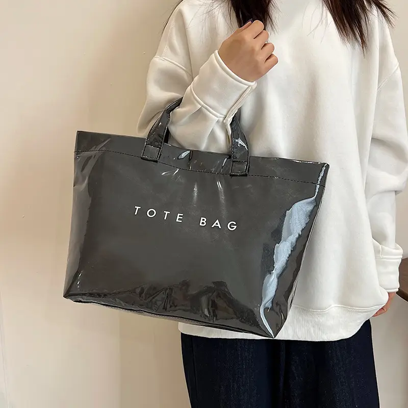 Transparent Waterproof Jelly Bag for Work Commute