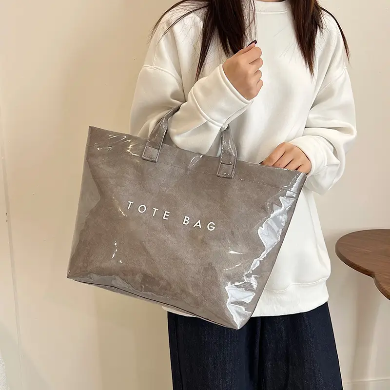 Transparent Waterproof Jelly Bag for Work Commute