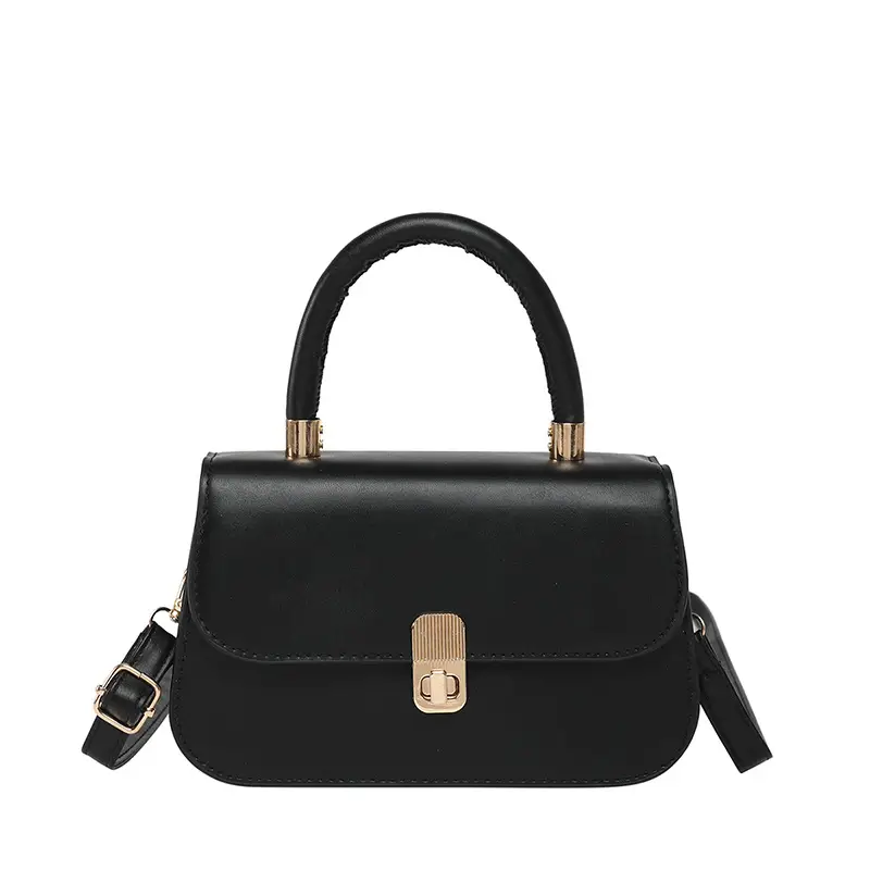 Women's Cream Textured Shoulder Crossbody Bag with Gold Clasp - Image 11