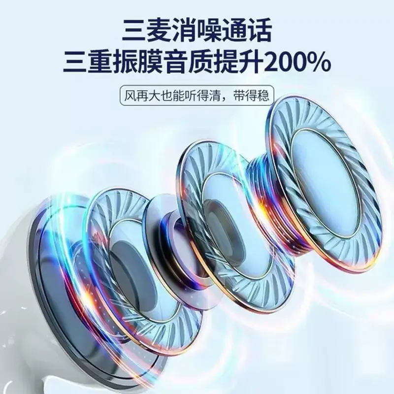 New pro4 Huaqiang North Fourth Generation Binaural Touch Wireless Bluetooth Headset HD Stereo Low Noise Bluetooth Headset