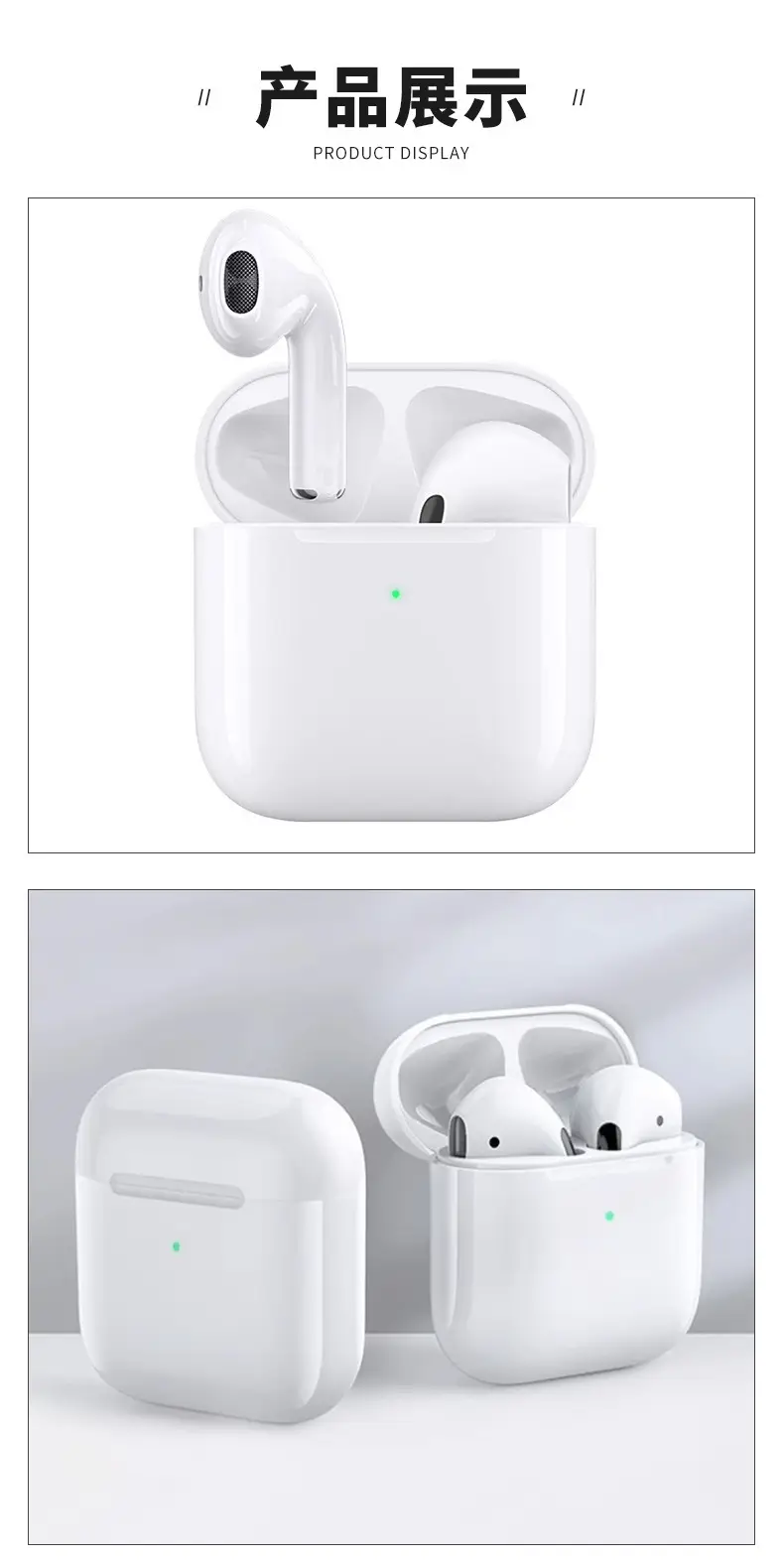 New pro4 Huaqiang North Fourth Generation Binaural Touch Wireless Bluetooth Headset HD Stereo Low Noise Bluetooth Headset — feature 7