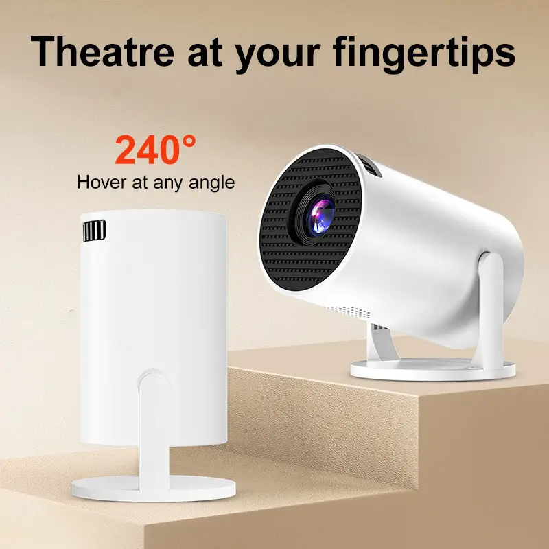 Hy200 Projector Is Exclusively Available for Cross-Border Use, Wireless Projector for Home and Outdoor Use, Car-Mounted Projector, Hy300Mini Wireless Screen Projection