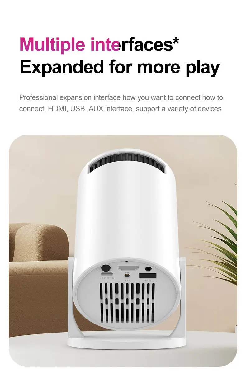 Hy200 Projector Is Exclusively Available for Cross-Border Use, Wireless Projector for Home and Outdoor Use, Car-Mounted Projector, Hy300Mini Wireless Screen Projection — feature 14