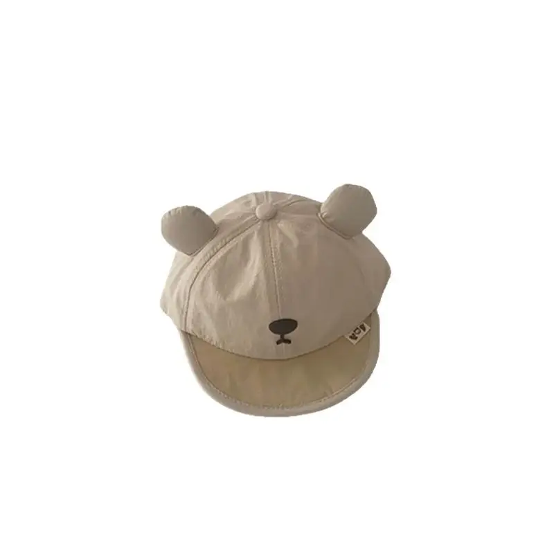 Baby Bear Sunshaded Hats for Girls Beige - Image 9