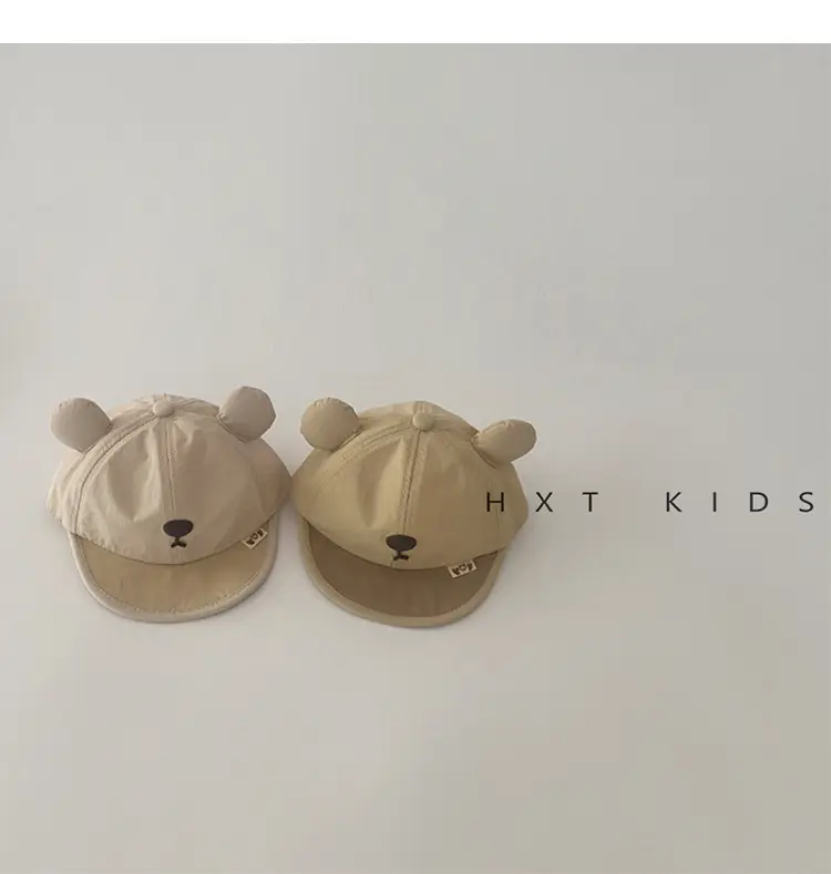 Baby Bear Sunshaded Hats for Girls Beige — feature 3