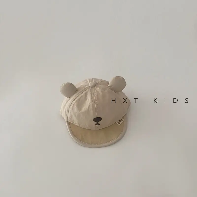 Baby Bear Sunshaded Hats for Girls Beige - Image 2