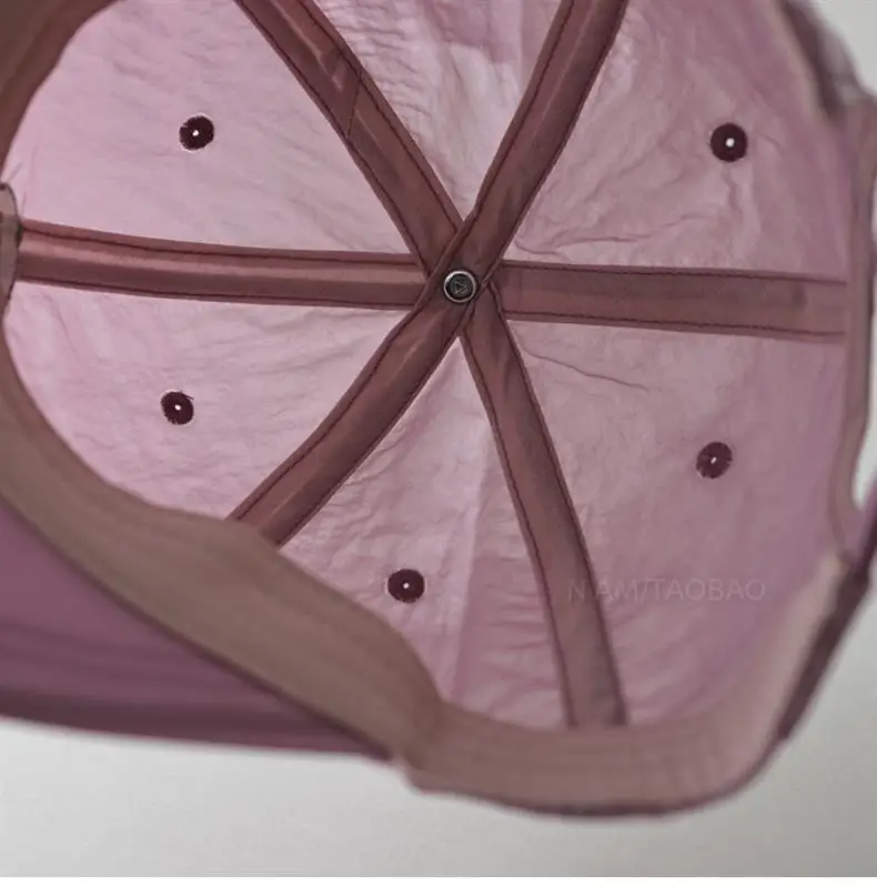 Men's Beige Embroidered Baseball Cap with Widen Brim — feature 11
