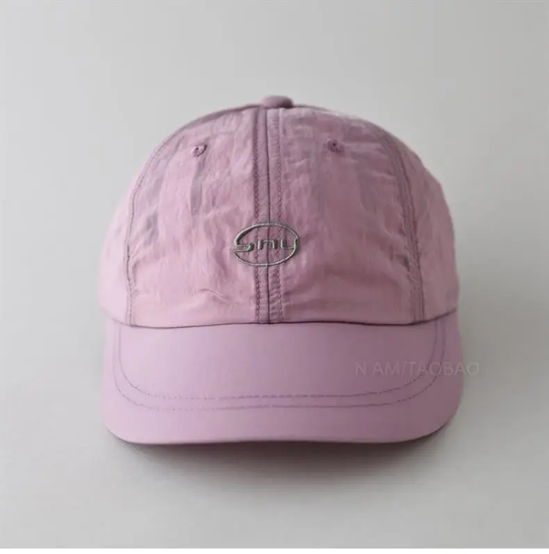 Men's Beige Embroidered Baseball Cap with Widen Brim — feature 7