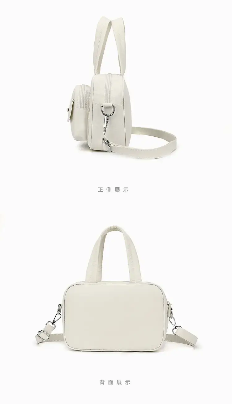 Light Blue Multi-Pocket Shoulder Crossbody Bag for Women — feature 10