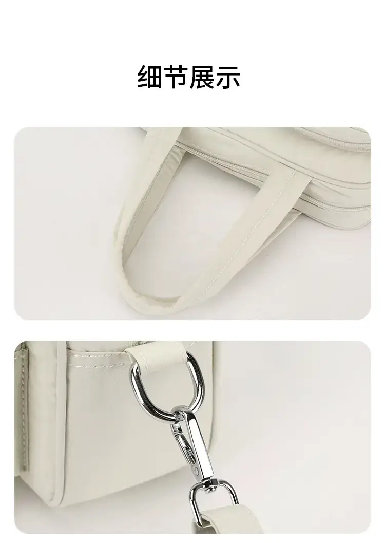 Light Blue Multi-Pocket Shoulder Crossbody Bag for Women — feature 7