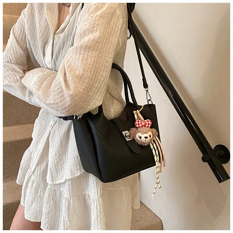 Women's Cream Teddy Bear Crossbody Bag 2025 — feature 20