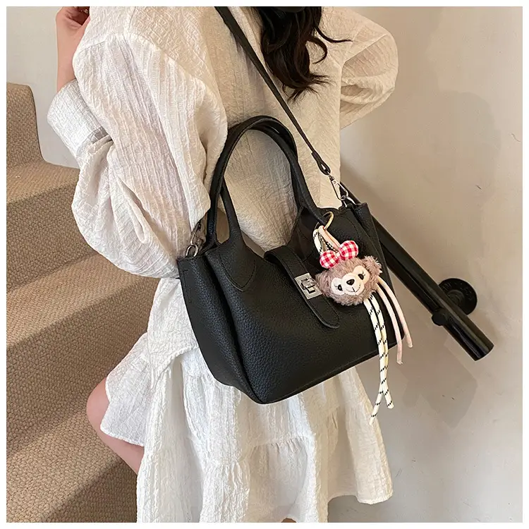 Women's Cream Teddy Bear Crossbody Bag 2025 — feature 21