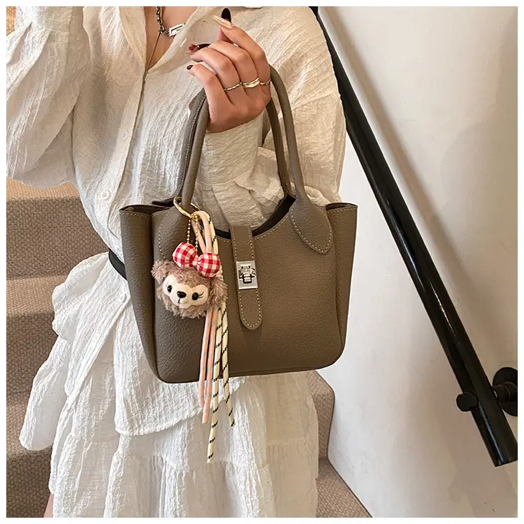 Women's Cream Teddy Bear Crossbody Bag 2025 — feature 23