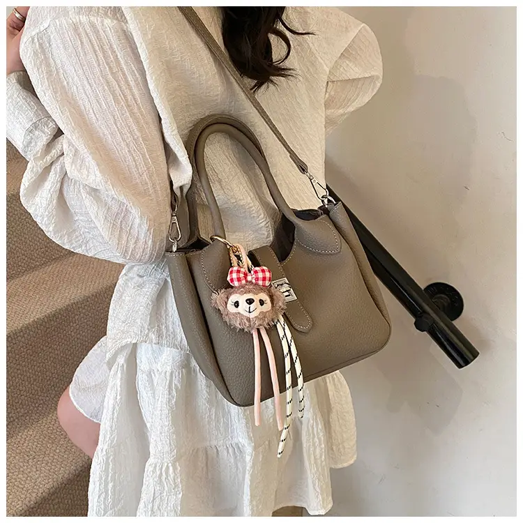 Women's Cream Teddy Bear Crossbody Bag 2025 — feature 24