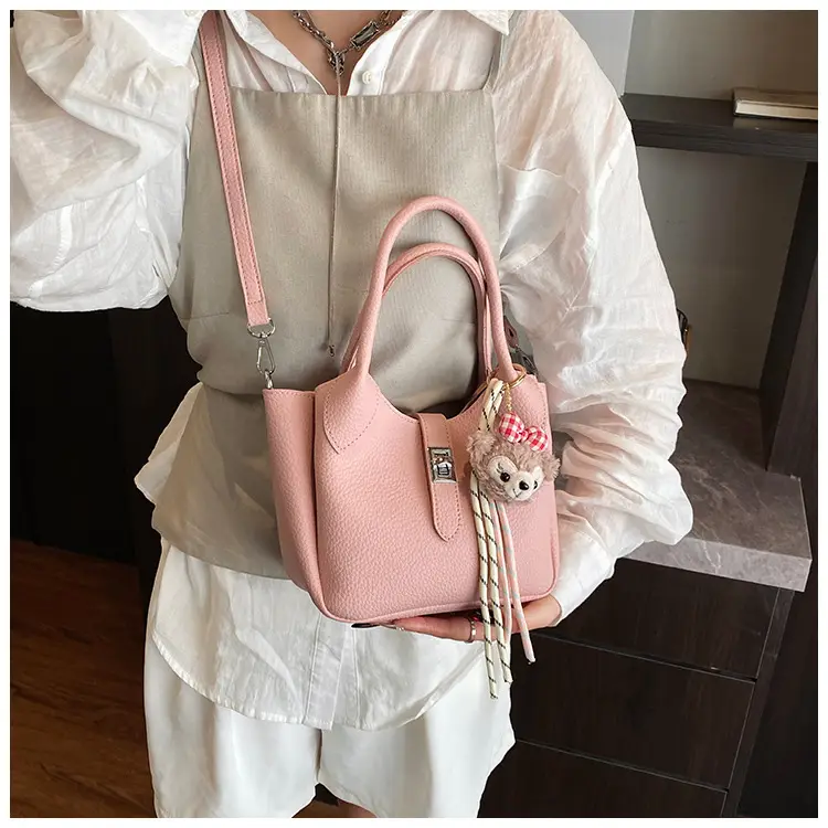 Women's Cream Teddy Bear Crossbody Bag 2025 — feature 26