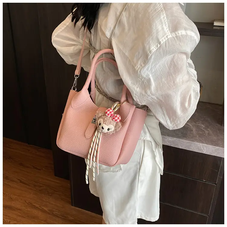 Women's Cream Teddy Bear Crossbody Bag 2025 — feature 27