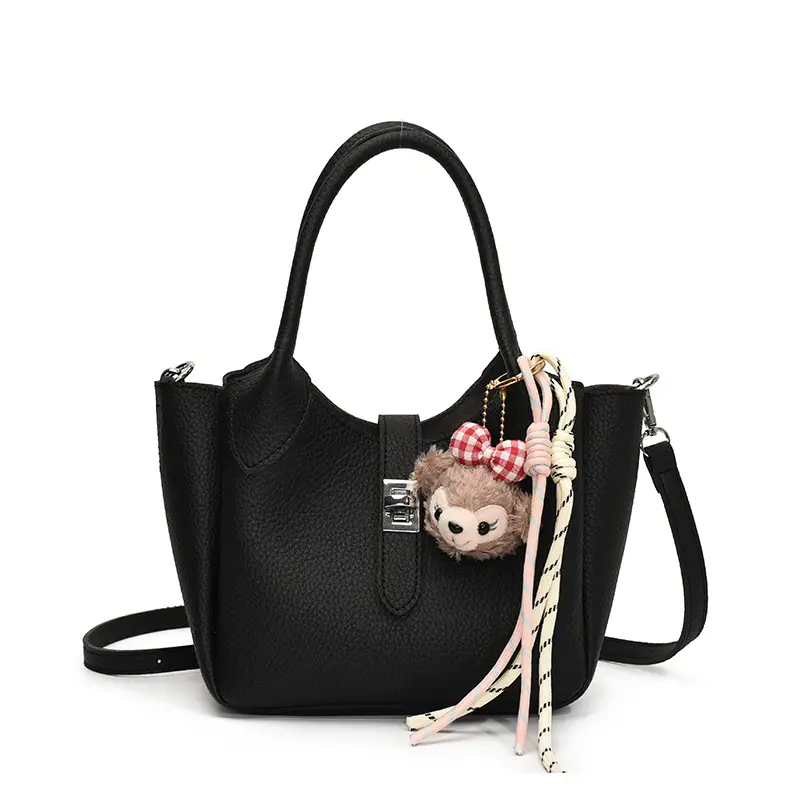Women's Cream Teddy Bear Crossbody Bag 2025 - Image 2