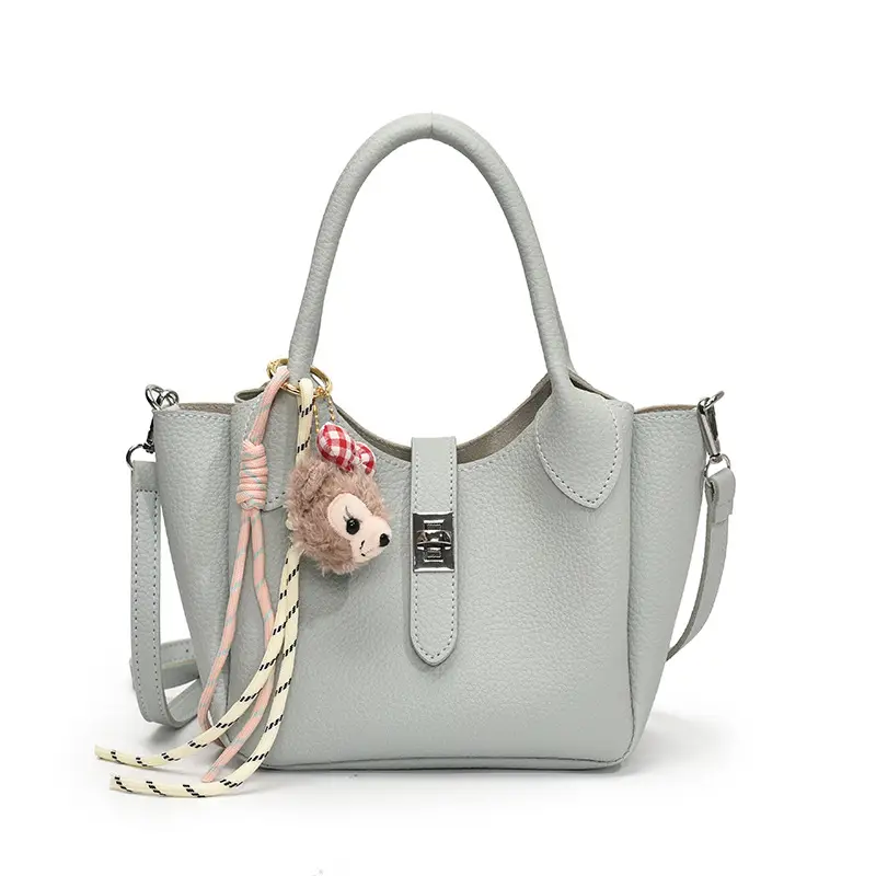 Women's Cream Teddy Bear Crossbody Bag 2025 - Image 5