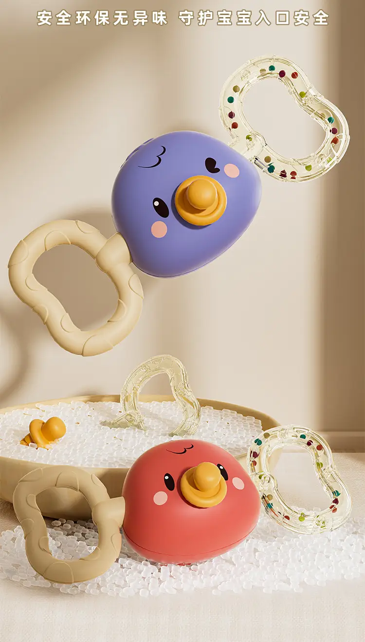 Baby Hand Rattle Toy with Sand Hammer & Tooth Gel — feature 10