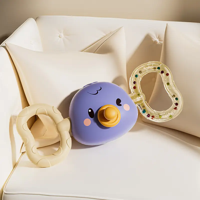 Baby Hand Rattle Toy with Sand Hammer & Tooth Gel - Image 2