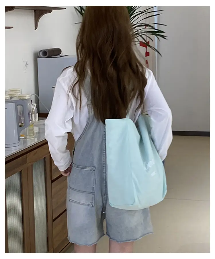 Striped Canvas Tote Bag 2024 New Korean Style — feature 24