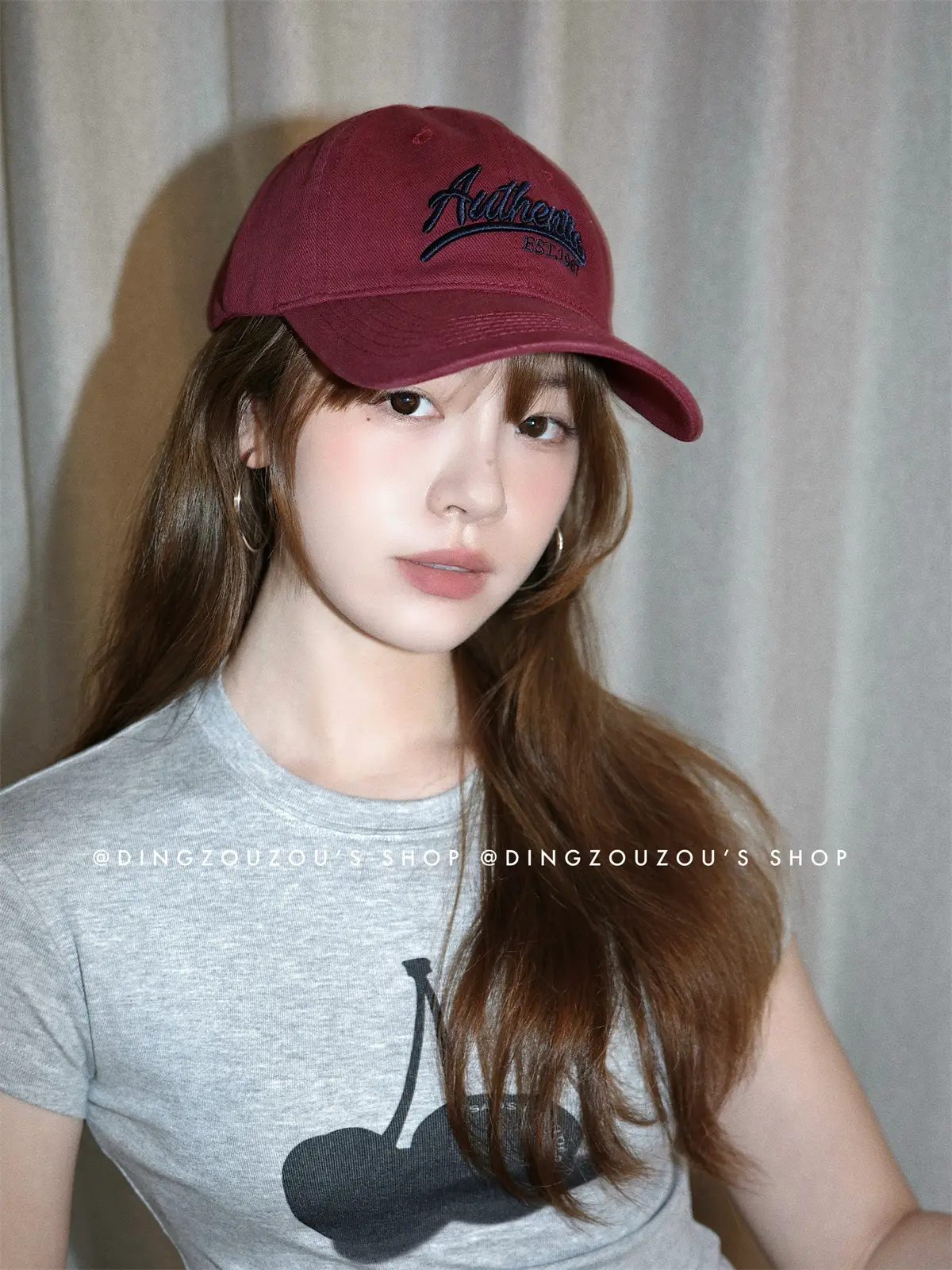 Pink Letter Embroidered Women's Baseball Cap — feature 16