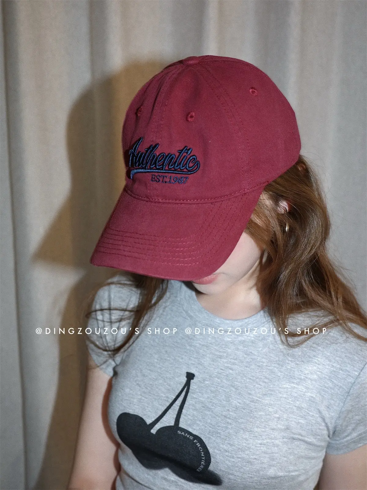 Pink Letter Embroidered Women's Baseball Cap — feature 19
