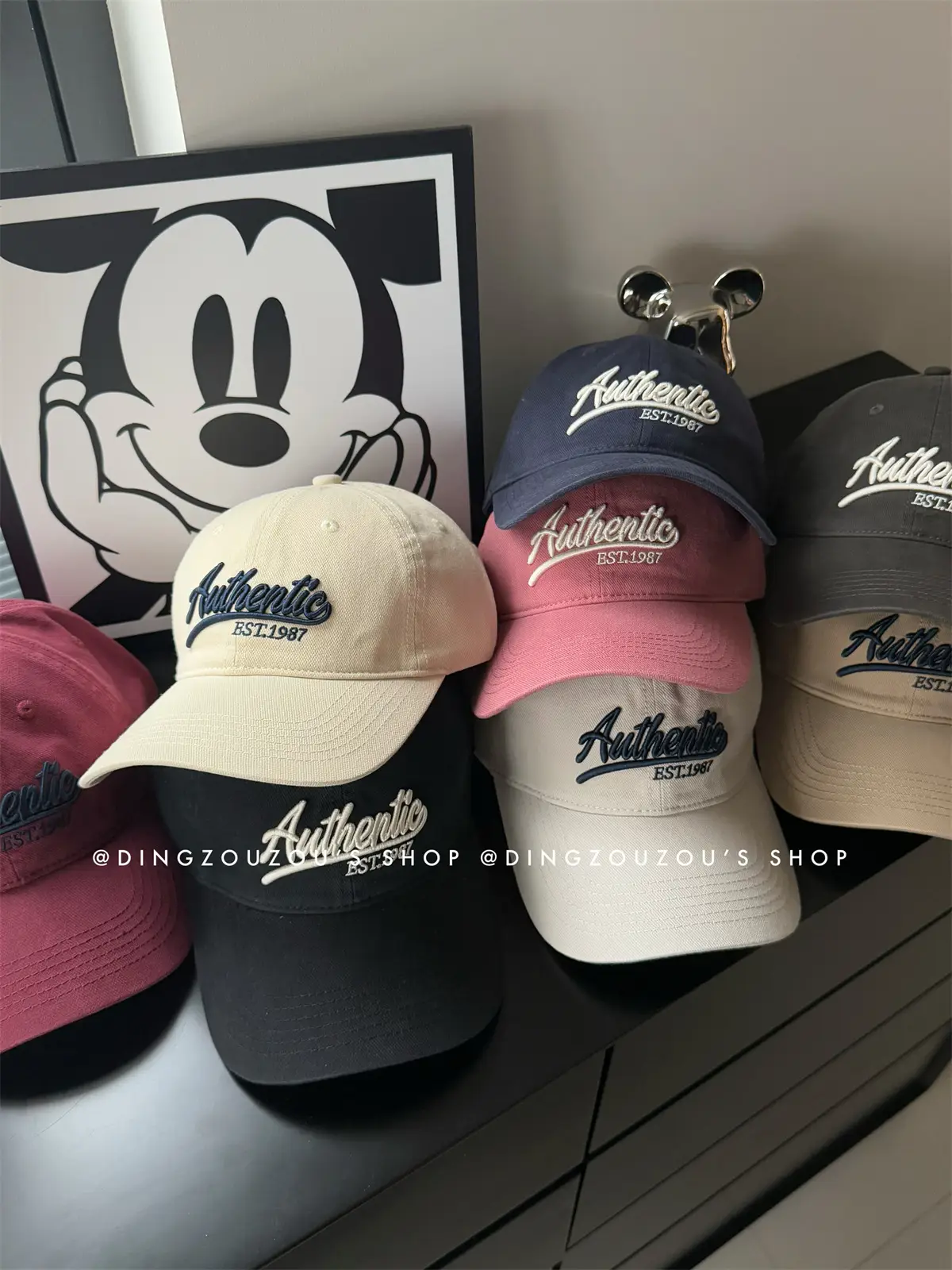 Pink Letter Embroidered Women's Baseball Cap — feature 22