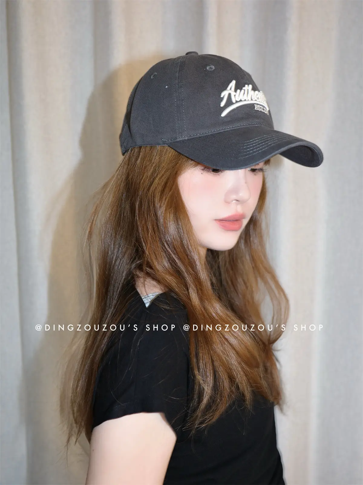 Pink Letter Embroidered Women's Baseball Cap — feature 8