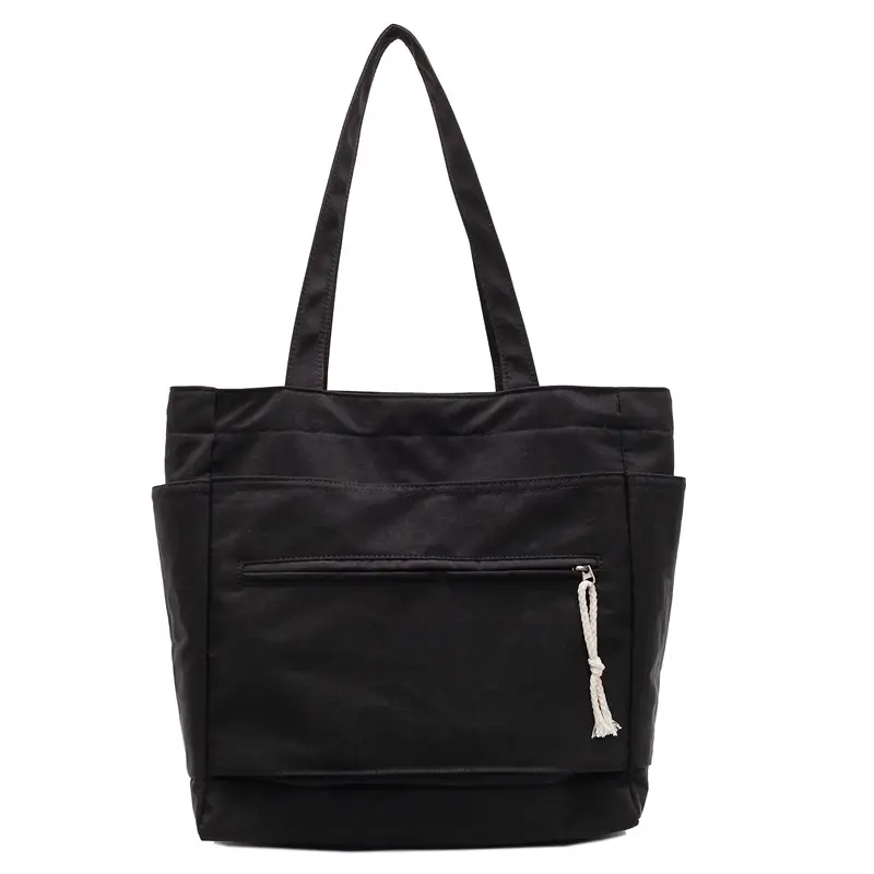 Women's Orange Nylon Shoulder Tote Bag Large Capacity — feature 50