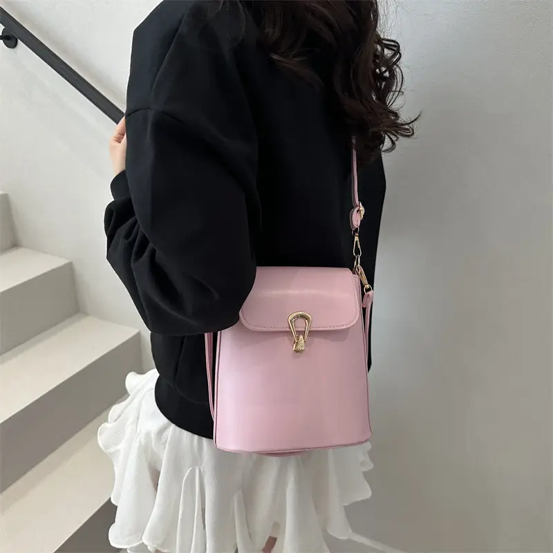 Women's Beige Textured Bucket Bag Shoulder Crossbody — feature 15