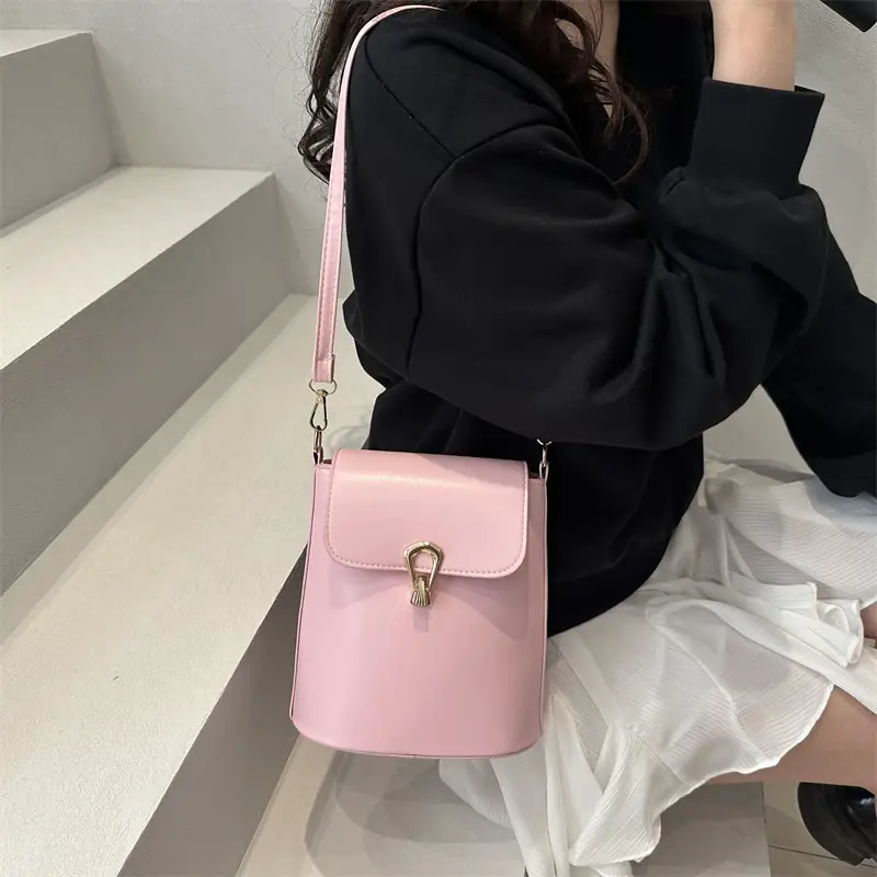 Women's Beige Textured Bucket Bag Shoulder Crossbody — feature 16