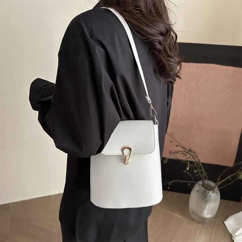 Women's Beige Textured Bucket Bag Shoulder Crossbody — feature 35