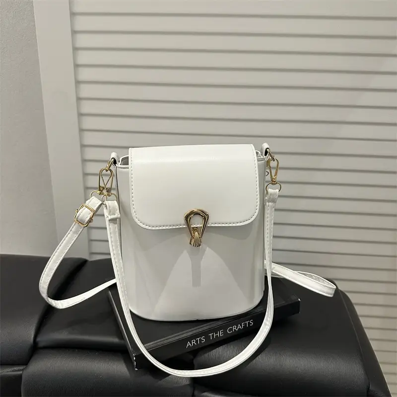 Women's Beige Textured Bucket Bag Shoulder Crossbody — feature 8