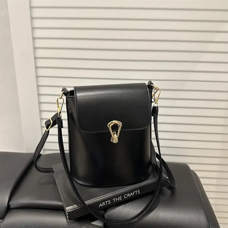 Women's Beige Textured Bucket Bag Shoulder Crossbody — feature 9