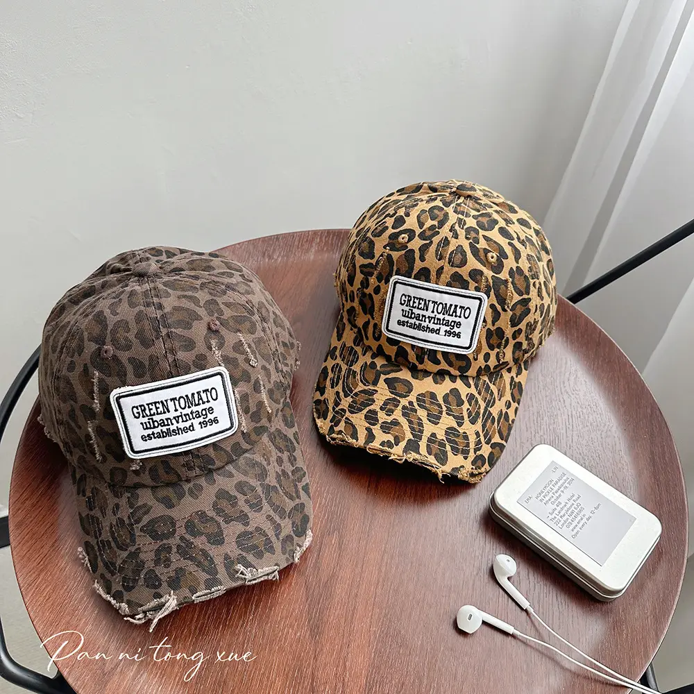 Green Tomato Baseball Cap Men Women Washed Old Wear Sunshade - Image 3