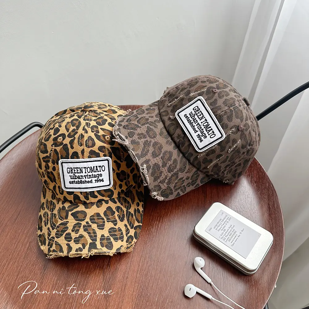 Green Tomato Baseball Cap Men Women Washed Old Wear Sunshade - Image 4