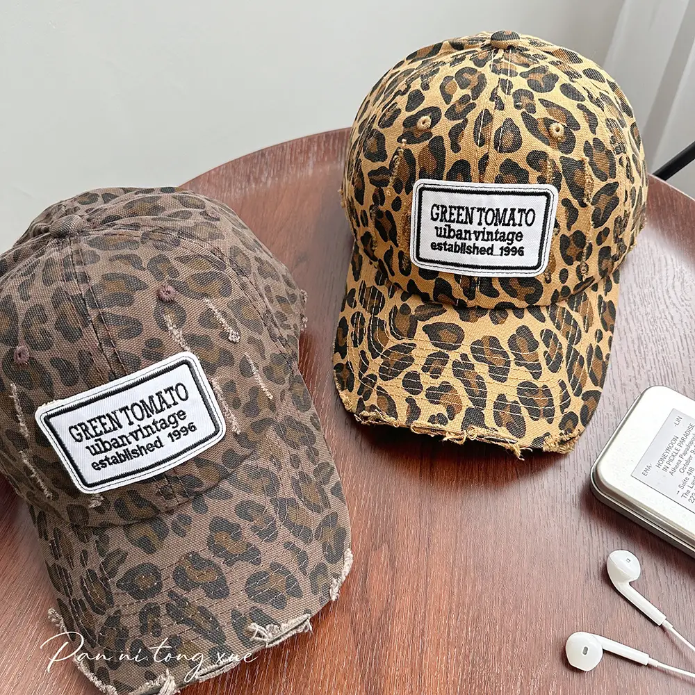 Green Tomato Baseball Cap Men Women Washed Old Wear Sunshade - Image 5