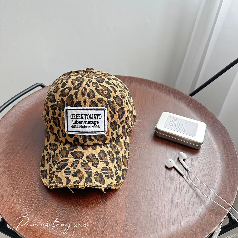 Green Tomato Baseball Cap Men Women Washed Old Wear Sunshade - Image 2